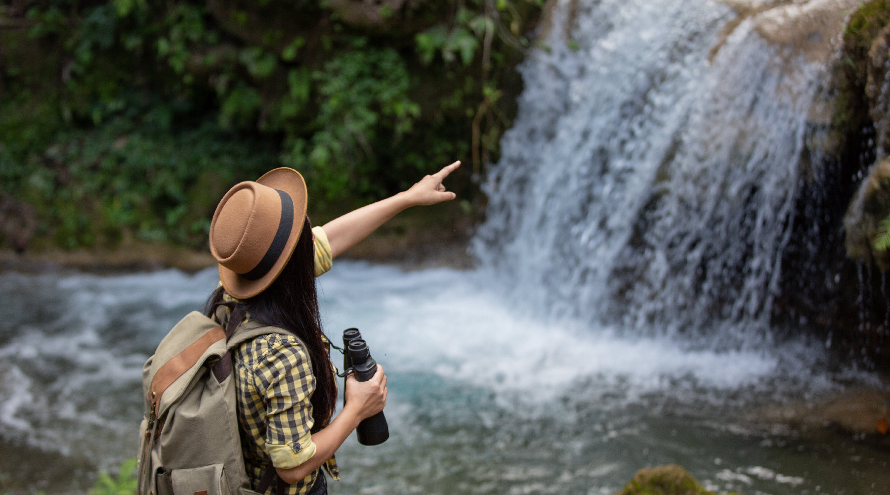 Woman enjoying the reserve